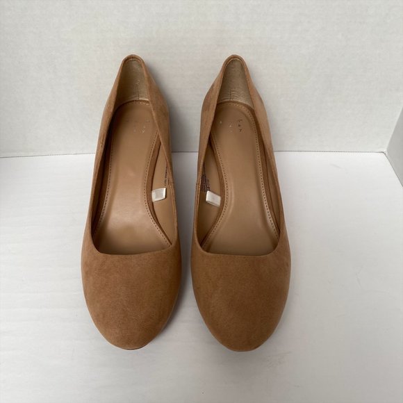 A.N.D EA WY NUDE FAUX SUEDE HEELS PUMPS IN SIZE 10 - Picture 7 of 7